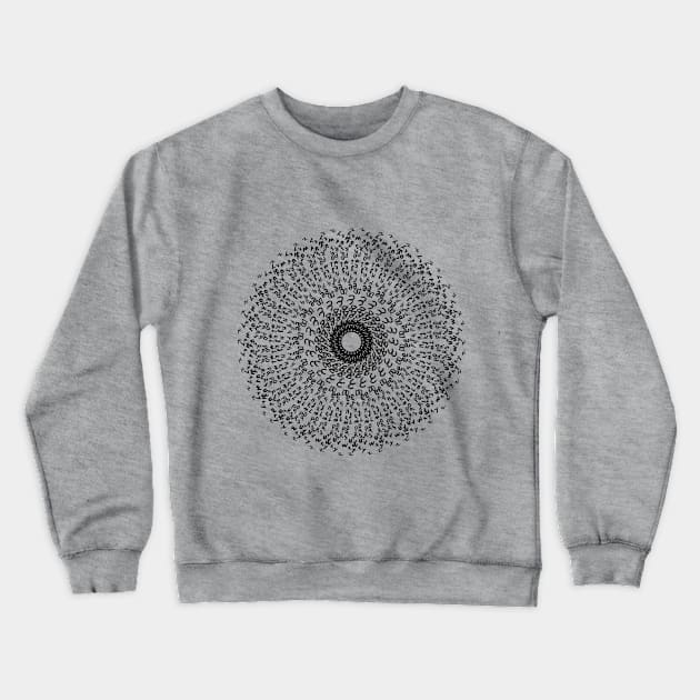 mandala dotted alphabets art shirt Crewneck Sweatshirt by TATOH